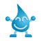 Happy water mascot