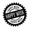 Happy Week rubber stamp