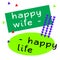 Happy Wife Happy Life quote sign