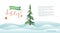 Happy winter holidays vector banner template