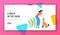 Happy Woman Play with Dog Website Landing Page, Spend Time with Domestic Animal, Friendship, Lifestyle, Leisure