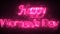 Happy women\\\'s day lettering card with neon background. Happy Women\\\'s Day Text in neon color. Great for international..