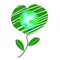 Happy world day Friendship and environment concepts Earth Day, Earth Conservation, Heart of Nature - Vector