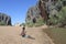 Happy young Indigenous Australian man in Kimberley Western Australia