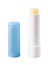 Ð¡hapstick open tube cutout. Moisturizing lip balm for dry lips isolated on a white background. Colorless protective lipstick for