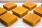 Hapus Amba Vadi / Burfi or Alphonso mango dried Cake or Bar, selective focus