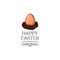 Hapy easter label.