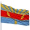 Harare City Flag on Flagpole