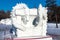 Harbin, China - January 2015: International Snow Sculpture Art Expo