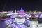 Harbin Ice Festival 2018 - fantastic ice and snow buildings, fun, sledging, night, travel china