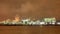 Harbor area with Illuminated petrochemical production plant, Port of Antwerp, Belgium