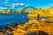 Harbor Bridge and Sydney Port evening view