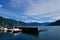 Harbor of Cannobio, lake Maggiore. Lombardy, Italy.