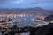 Harbor of Cartagena at night, Spain