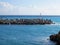 Harbor Chora Sfakion in the storm