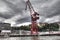 Harbor crane in Bilbao, Spain