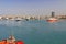 Harbor with Ferries, Cruise Ships and Freighters in Piraeus, Athens, Greece