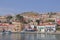 The harbor on the greek island Halki