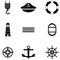 Harbor icon set