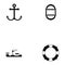 Harbor icon set