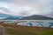 Harbor of island of Hrisey in Iceland