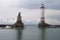 The harbor in Lindau, Bodensee lake, Germany