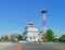 Harbor master office building at port in Ventspils