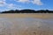 Harbor mud flats at low tide