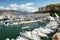 The harbor of the peninsula of Saint-Jean-Cap-Ferrat on the Cote d `Azur in