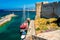 Harbor view from Kyrenia castle walls. Cyprus