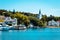 Harbor view of Mackinac Island from Lake Huron