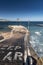 Harbour breakwater in Xemxija bay, Bugibba, Malta