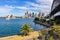 Harbour Bridge, Opera and CBD from Kirribilli in Sydney, Austral