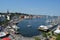 Harbour of the Flensburg fjord in Germany