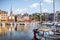 Harbour in Honfleur town, France