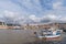 Harbour Imperia Oneglia after heavy storm, Italy