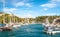 Harbour in inlet of Calanques in Cassis