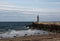 Harbour Light at Girvan Harbour South West Scotland