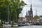 The harbour and the main gate of the historic town of Hoorn in West Friesland