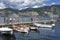 The harbour at Malcesine on Lake Garda, Northern Italy.