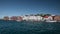 Harbour and pier of Stavanger with white timber houses in Norway