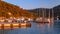 Harbour of Port Cros island, National Park Hyeres, France.