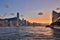 Harbour Promenade, view of the  Victoria Harbour, Tsim Sha Tsui