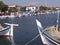 Harbour in Skala Kalloni on the island of Lesvos Greece