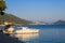 Harbour with some sailboats of a small village Kleck in Croatia