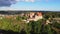 Harburg, Germany. Beautiful rural landscape with Harburg Castle, Romantischen Strasse in Bavaria.