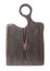 Hard Burned Ash Tree Wooden Chopping Board isolated