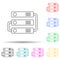 hard disk connection multi color style icon. Simple thin line, outline vector of web icons for ui and ux, website or mobile