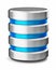 Hard disk drive data storage database icon symbol