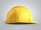 Hard hat background Construction tools 3d render on grey gradient